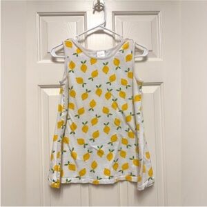 Hanna Andersson Lemon Print Kids Tank Top Size 12